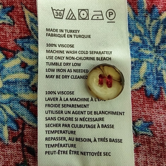 Anthropologie Maeve Size S Floral Viscose Longsleeve Button down Top Shirt Tunic - Picture 8 of 10